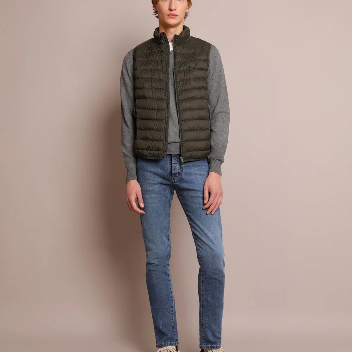 SCALPERS - Chaleco acolchado calavera SCALPERS Multicolor K25547KHAKI