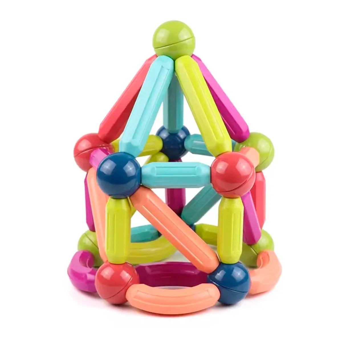 ENFANT'ASY - Fichas Magnéticas Bloques Construcción Juego Armar 36 Piezas