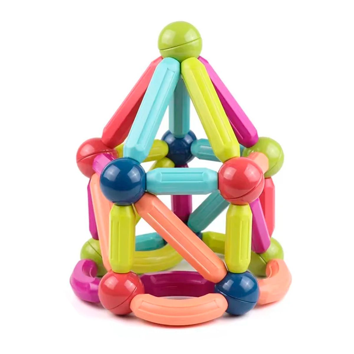 ENFANT'ASY - Fichas Magnéticas Bloques Construcción Juego Armar 36 Piezas