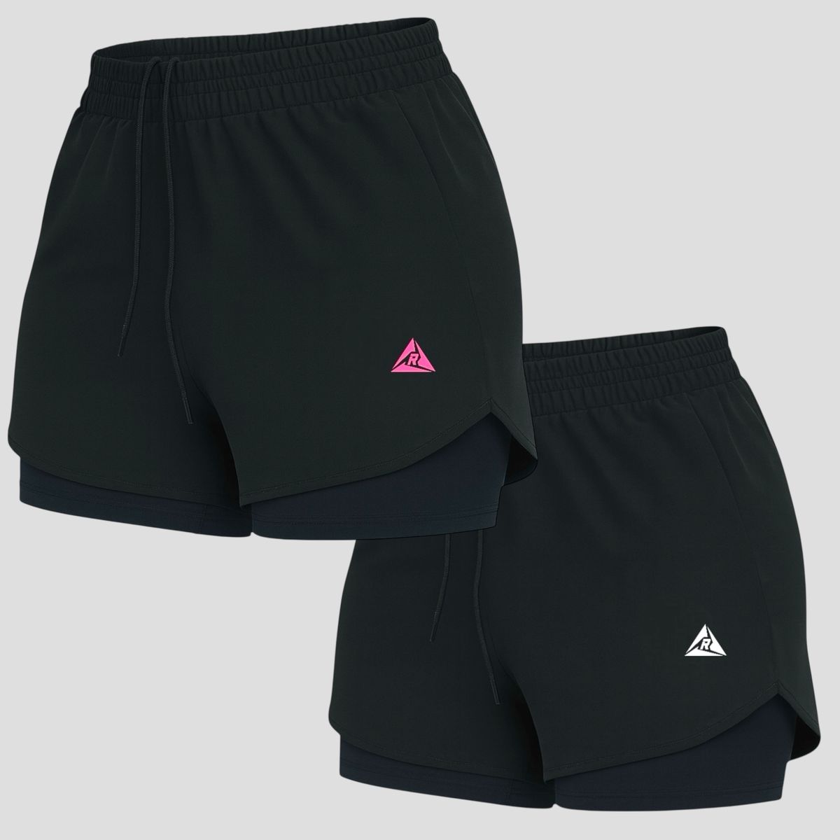 RIPPLE FT - Combo x2 Pantalonetas con Licra Corta Mujer GYM