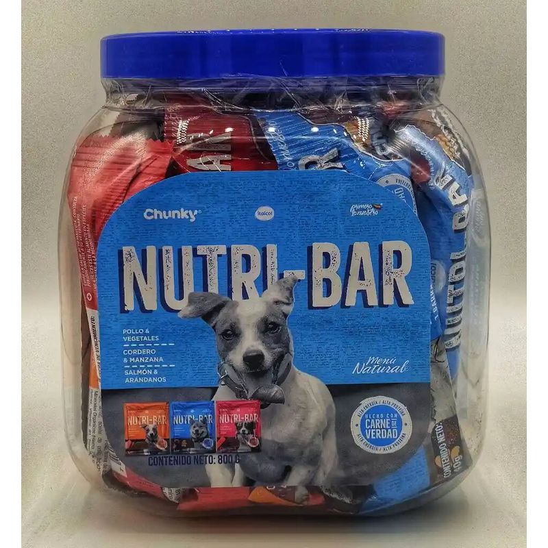 CHUNKY - Chunky Menú Natural Nutri-Bar Sabores Surtidos 800gr