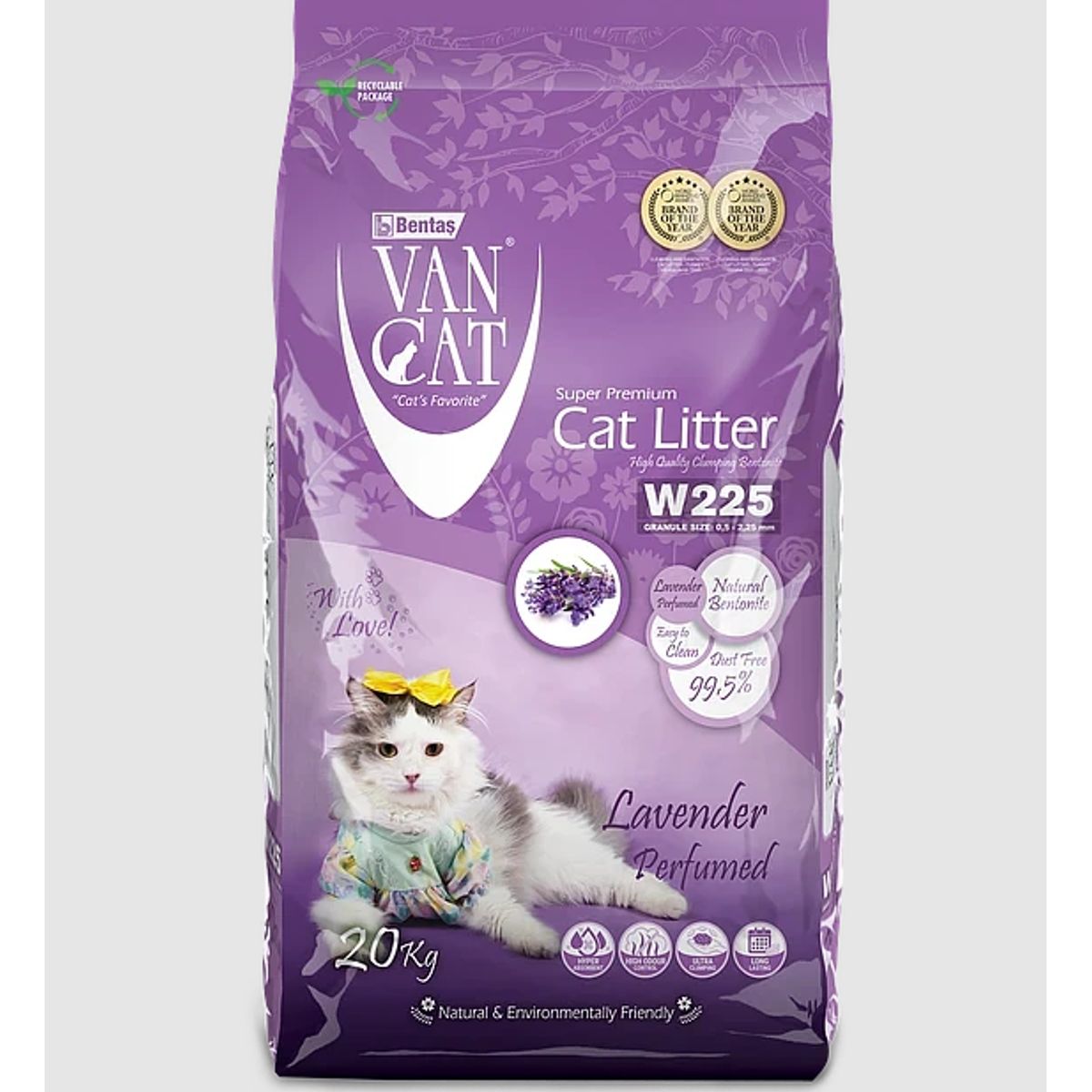 GENERICO - VAN CAT - Arena Súper Premium - Lavanda 20Kg