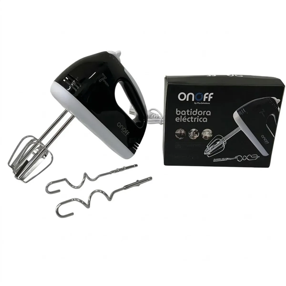 PLUS SOLUTIONS - Batidora De Mano Electrica OnOff Negra RP1943