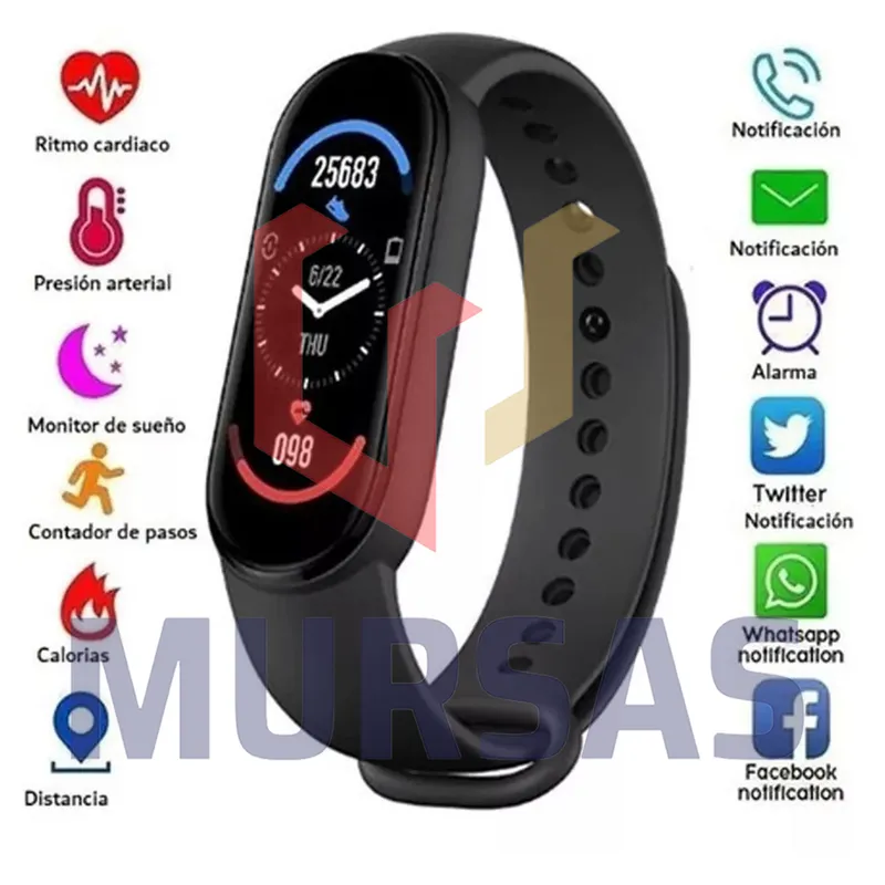 Smartwatch Brazalete Inteligente Pulsera Reloj Contador Pasos