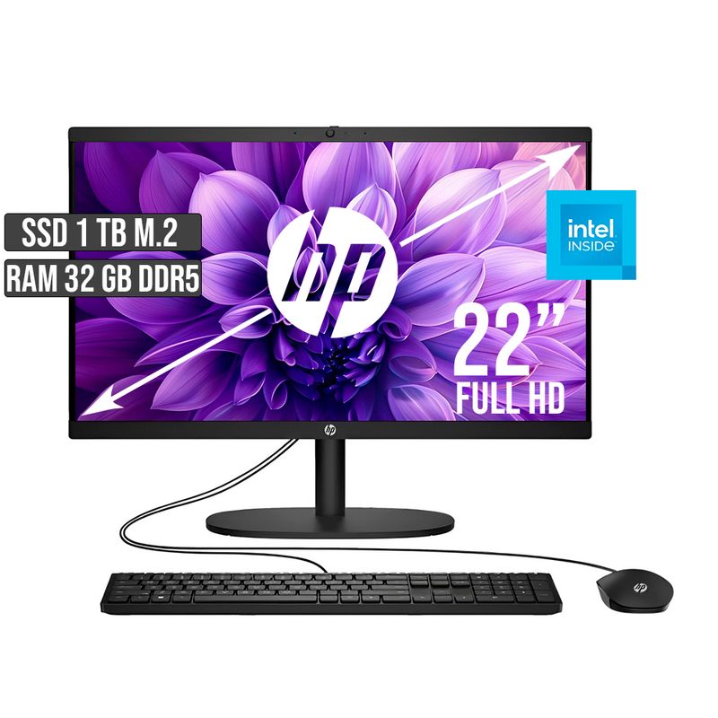 HP - TODO EN UNO HP INTEL DUAL CORE SSD 1TB RAM 32GB LED 22 FULL HD