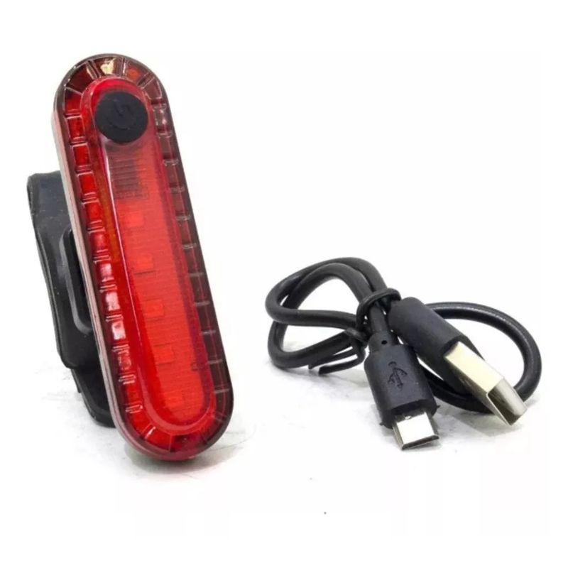 GENERICO - Luces Led Bicicleta Recargable Usb 50 Lumens Vulcano