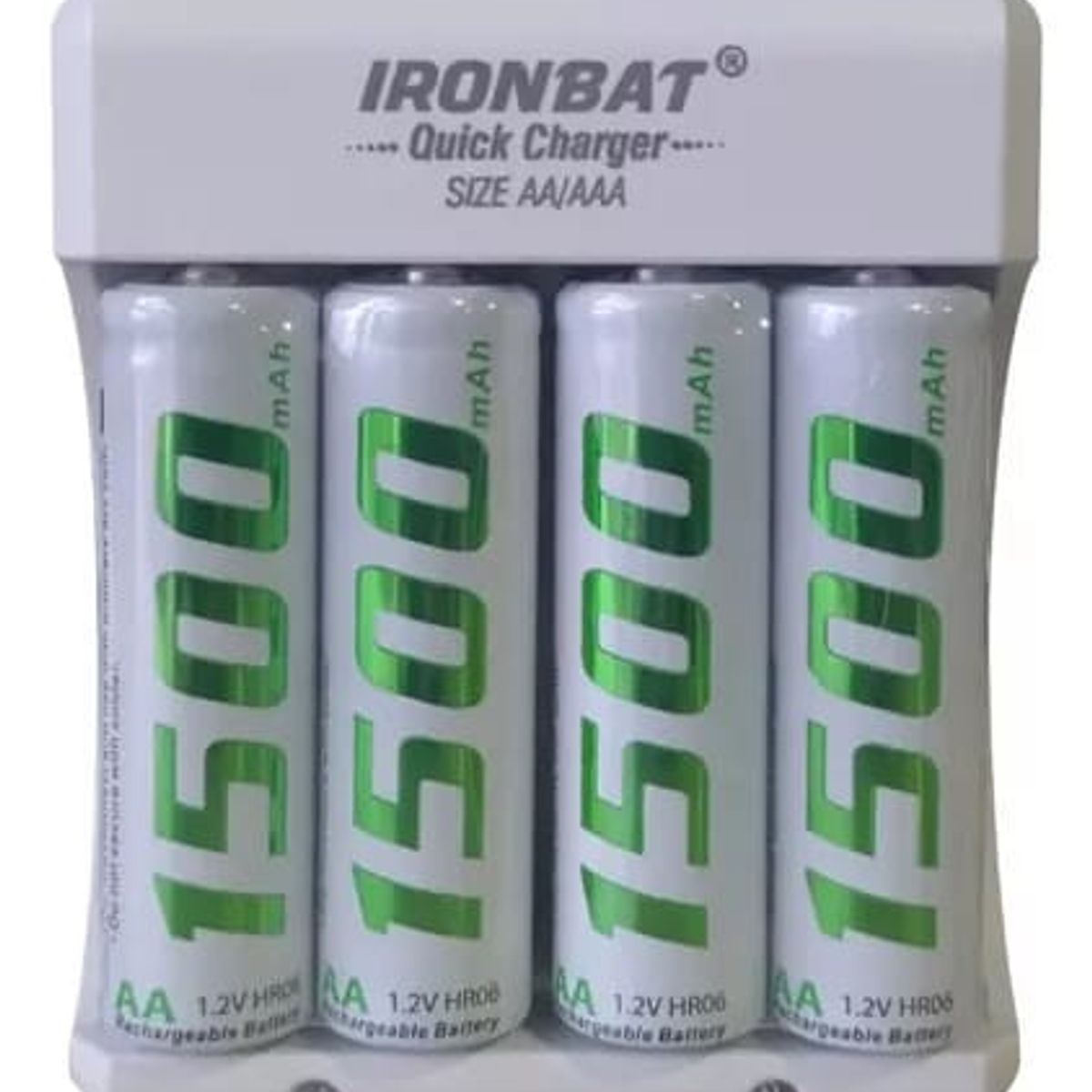 AIROH - Baterias Aa Recargable X 4 Pack + Cargador Pilas