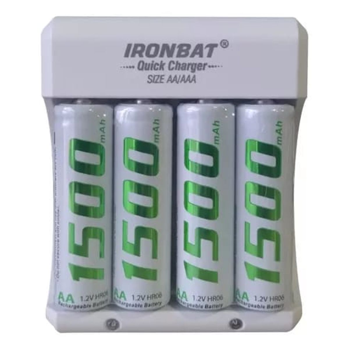 AIROH - Baterias Aa Recargable X 4 Pack + Cargador Pilas