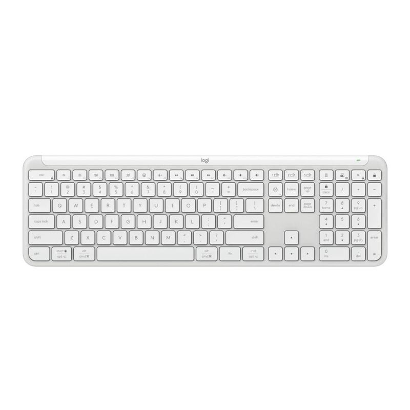 LOGITECH - Teclado inalámbrico Logitech Signature Slim K950 Blanco