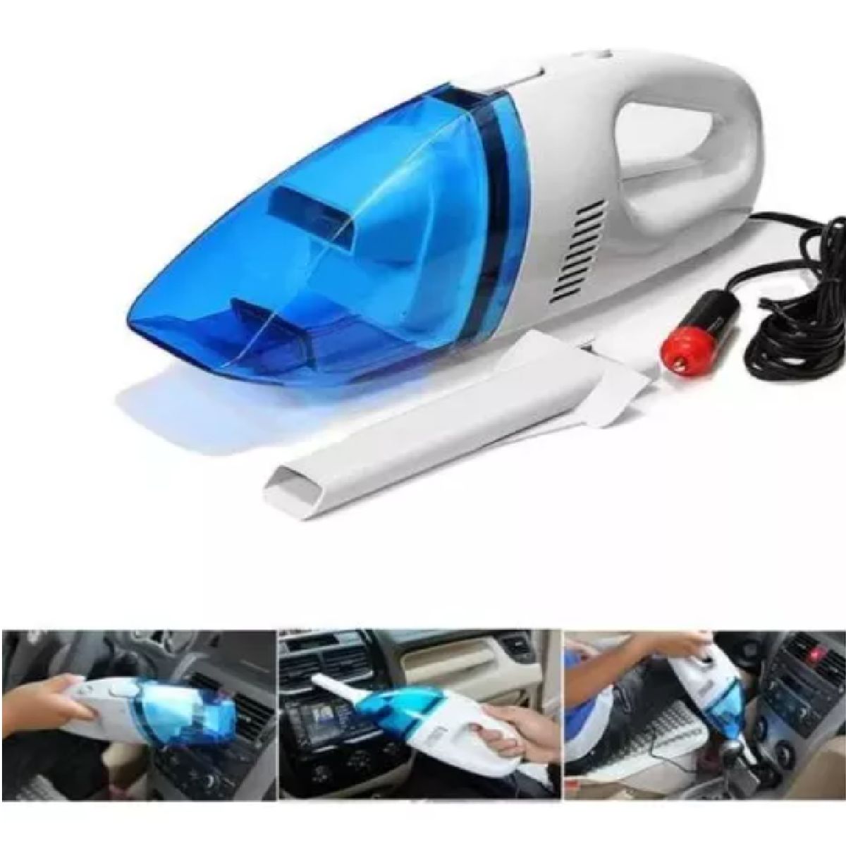 GENERICO - ASPIRADORA PARA CARRO SENCILLA CON ACCESORIOS