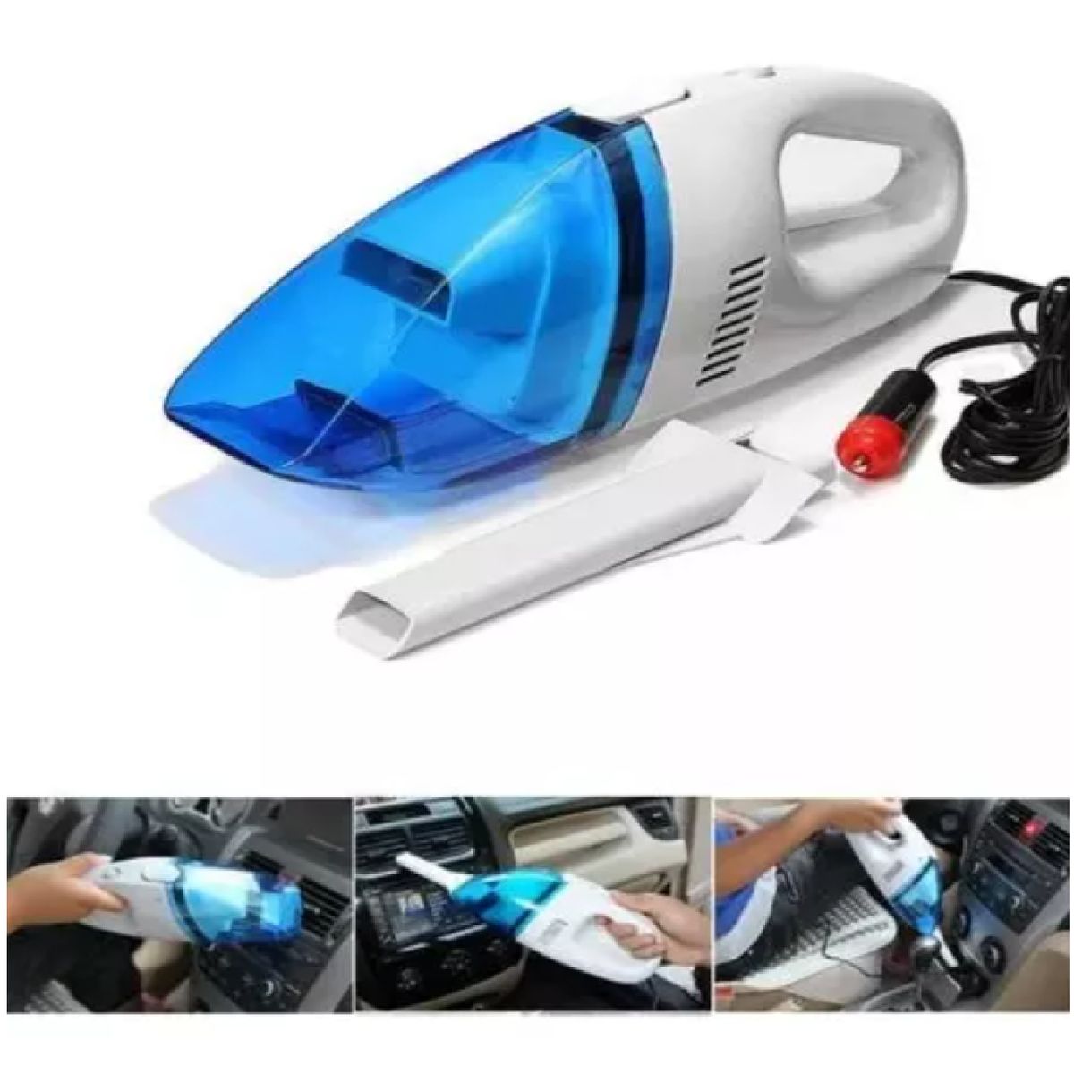 GENERICO - ASPIRADORA PARA CARRO SENCILLA CON ACCESORIOS