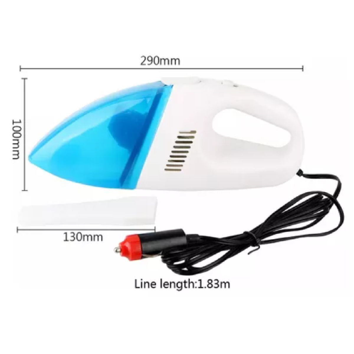 GENERICO - ASPIRADORA PARA CARRO SENCILLA CON ACCESORIOS