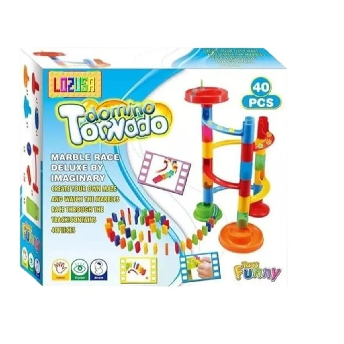 JUGANDO Y EDUCANDO - Juego Carrera De Canicas Torre Tornado Para Niños