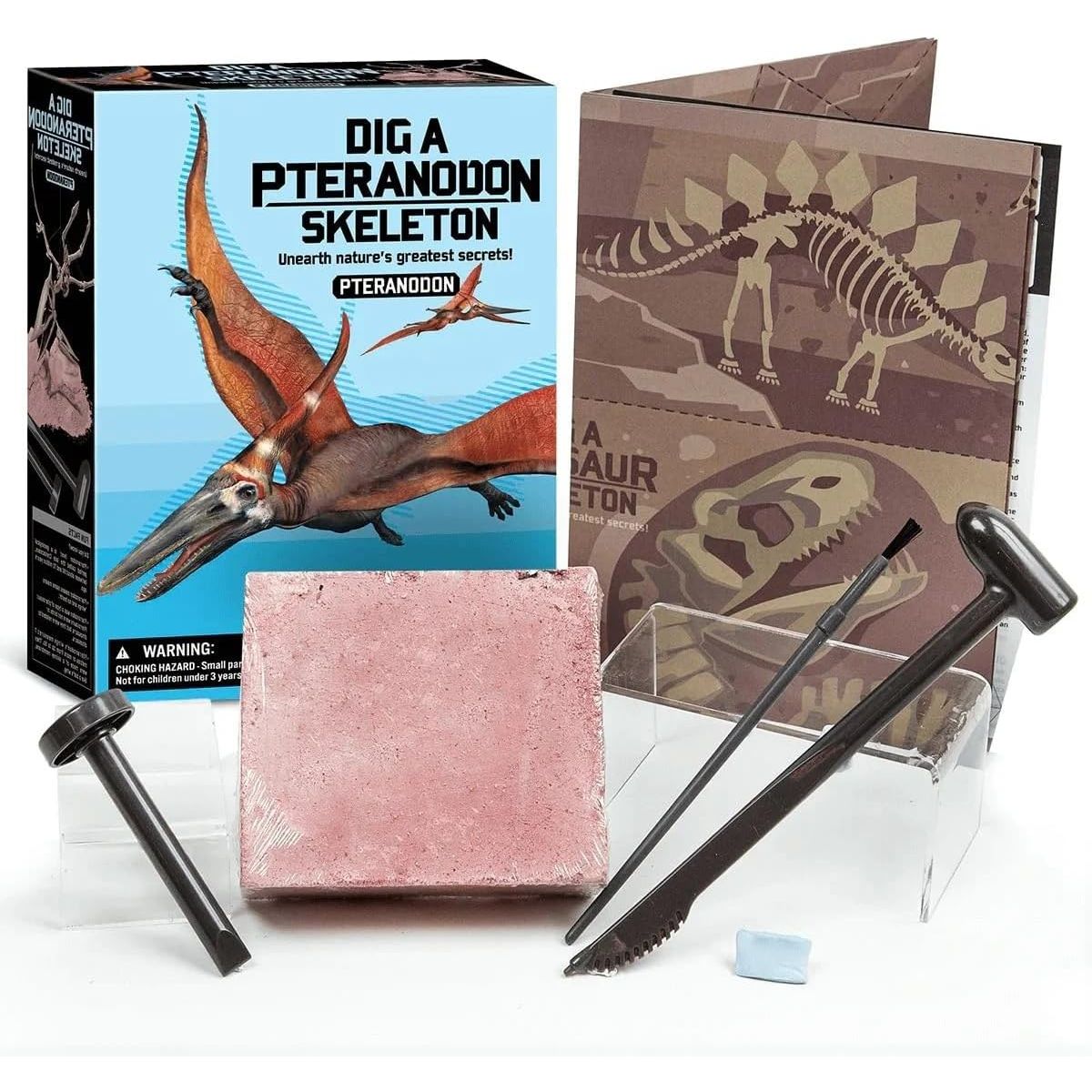 4M - ESQUELETO DE DINOSAURIOS PARA NIÑOS - KIT DE EXCAVACIÓN