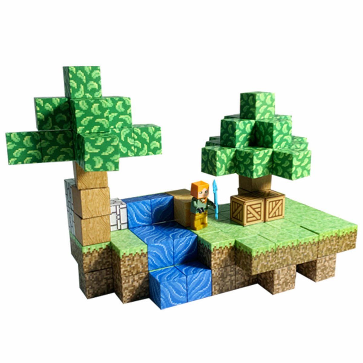 ENFANT'ASY - Bloques Magnéticos De Construccion Minecraft 100 Piezas