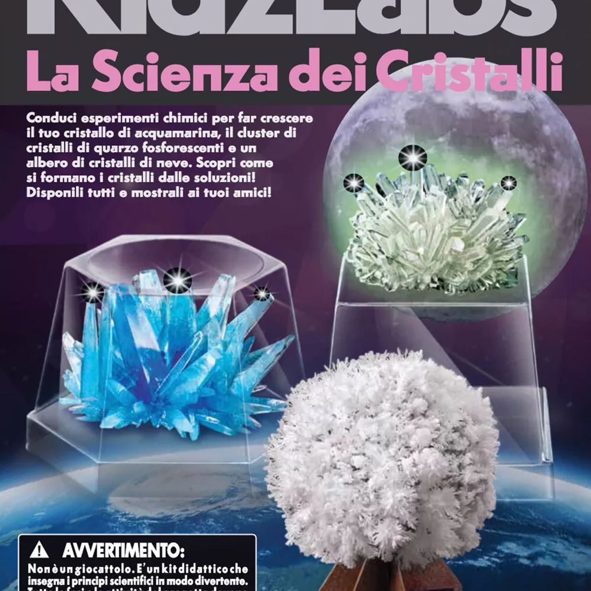 4M - KIT EXPERIMENTOS CON CRISTALES - NIÑOS - NIÑAS - CIENCIA