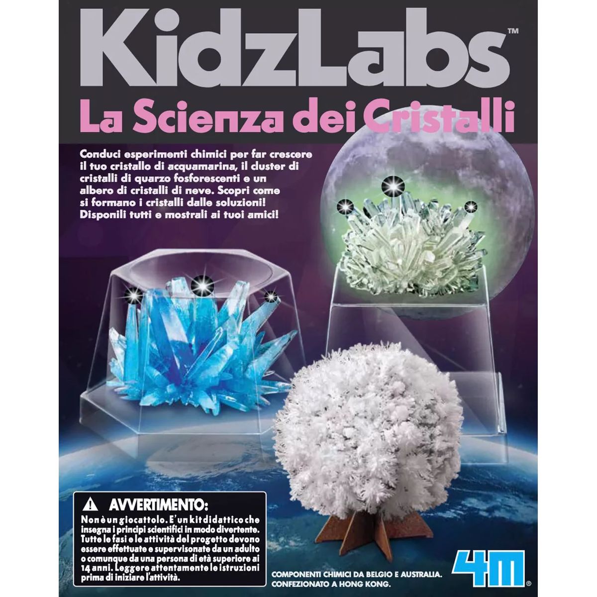 4M - KIT EXPERIMENTOS CON CRISTALES - NIÑOS - NIÑAS - CIENCIA