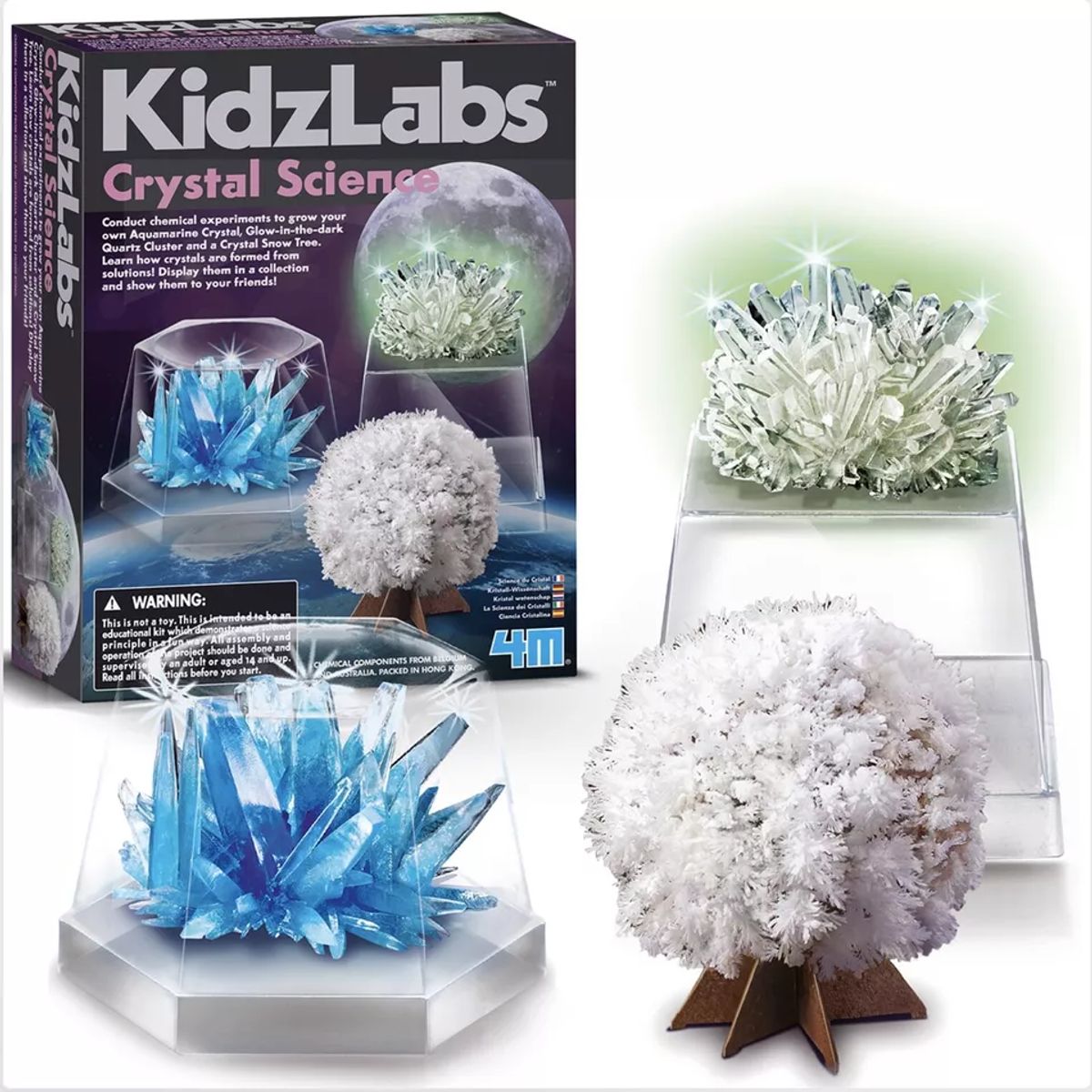 4M - KIT EXPERIMENTOS CON CRISTALES - NIÑOS - NIÑAS - CIENCIA