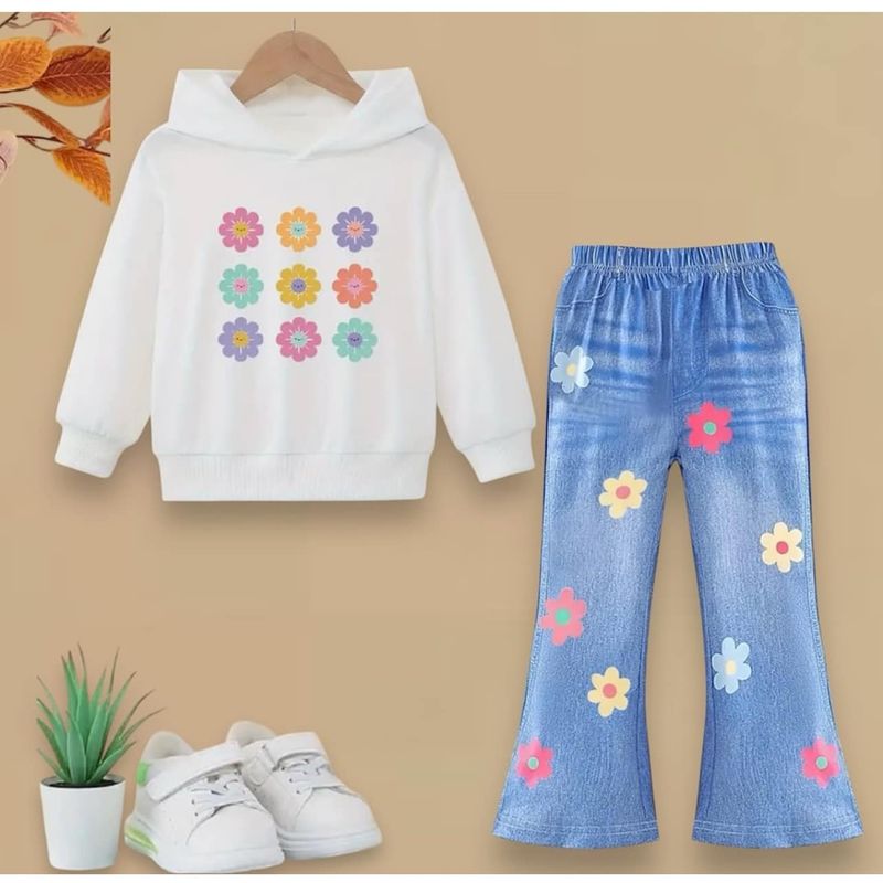 GENERICO - Conjunto  Niña,  Ropa Niña, Ropa Bebé (simulacíon Jeans)_.