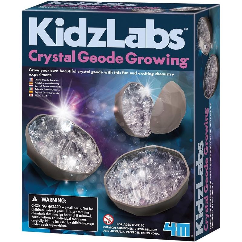4M - KIT DE CIENCIA PARA NIÑOS DE 10 AÑOS - GEODAS DE CRISTAL