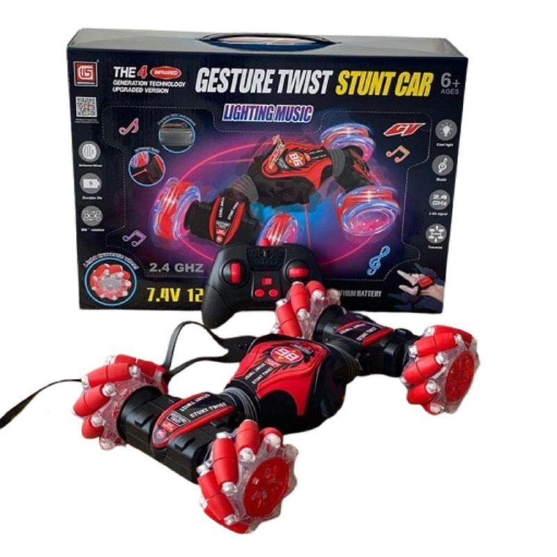 GENERICO - Carro Grande Control Remoto Acrobatico 4X4 Sensor Manual Luces