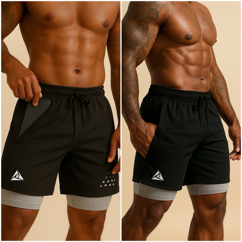 RIPPLE FT - Pantaloneta con Licra Corta Original RIPPLE 3 Bolsillos