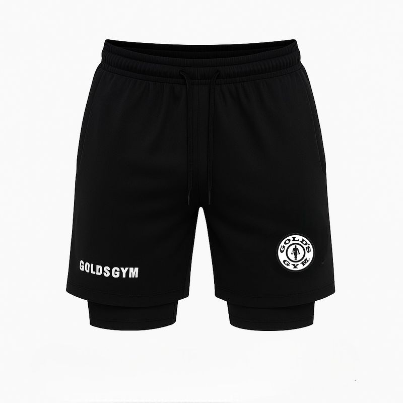 RIPPLE FT - Pantaloneta con Licra Corta GOLD´S GYM 3 Bolsillos GYM.