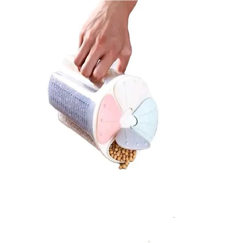 GENERICO - CONTENEDOR DISPENSADOR GRANOS CEREALES X4 PUESTOS
