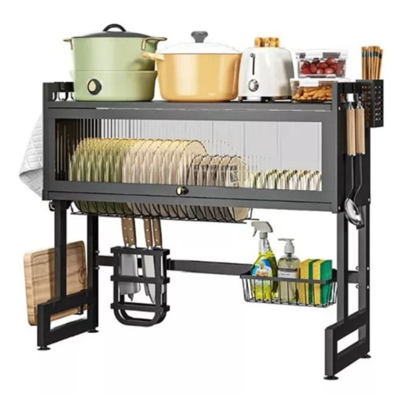 GENERICO - Escurridor Platos Cocina Con Gabinete Multifuncion