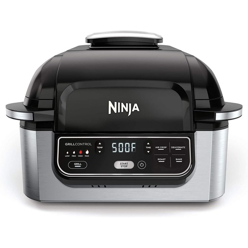 NINJA - Parrilla eléctrica 5 en 1 Foodi AG301 Freír asar hornear