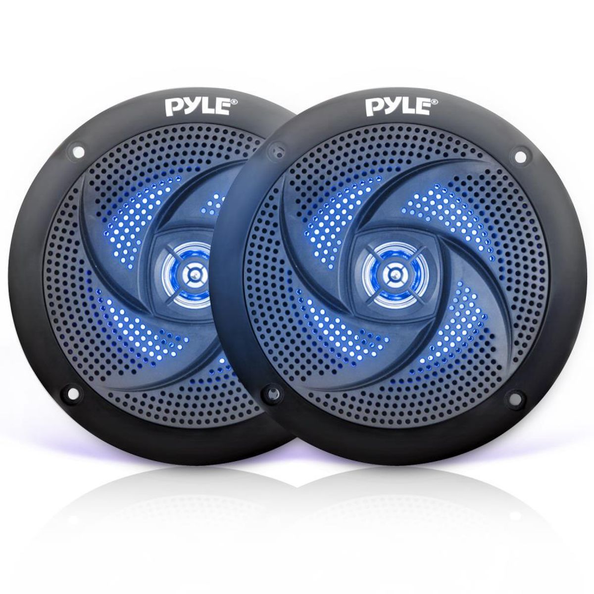 PYLE - Parlantes o Altavoces LED marinos PYLE PLMRS63BL