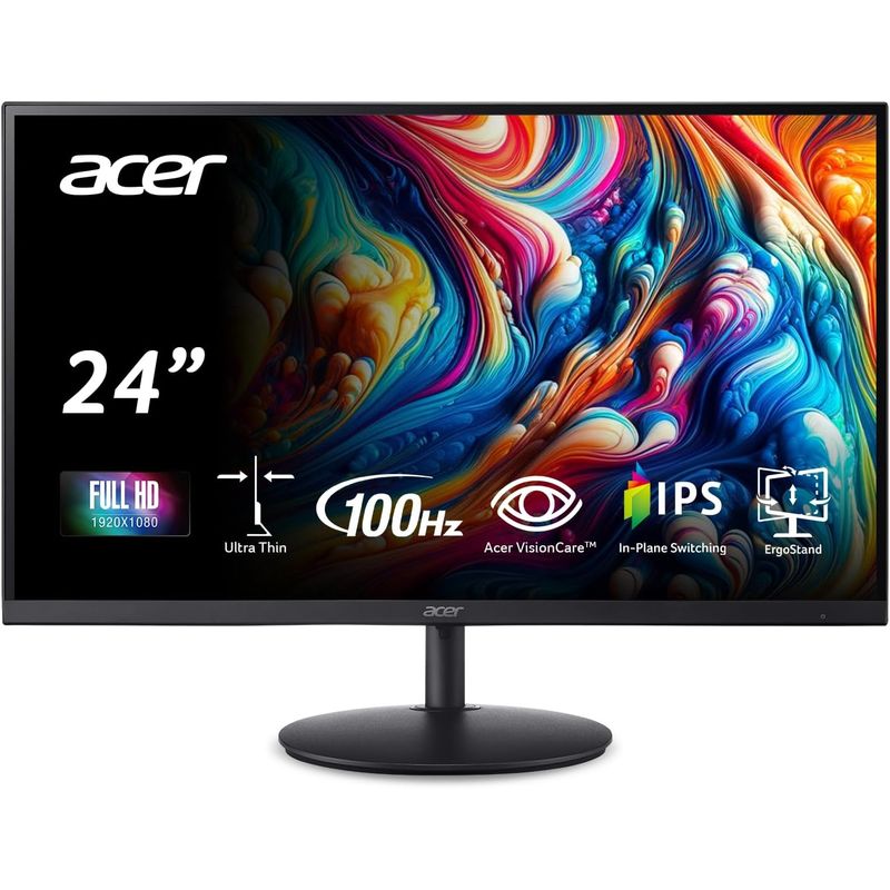 ACER - Monitor de computadora con Soporte y Altavoces incorporados