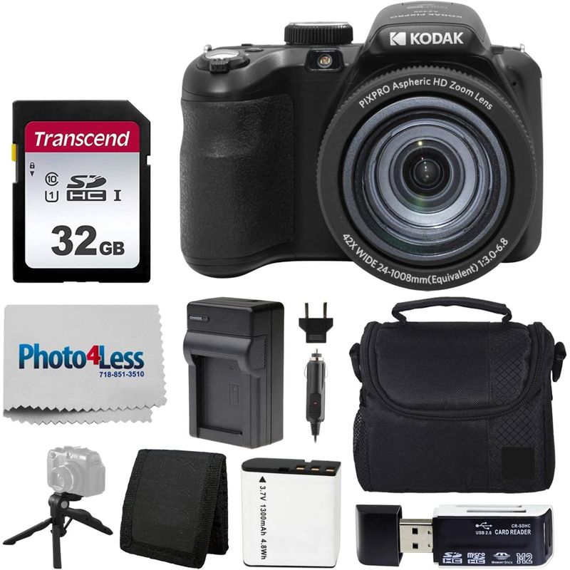 KODAK - Cámara Digital Kodak PIXPRO AZ425 con Accesorios y 32GB