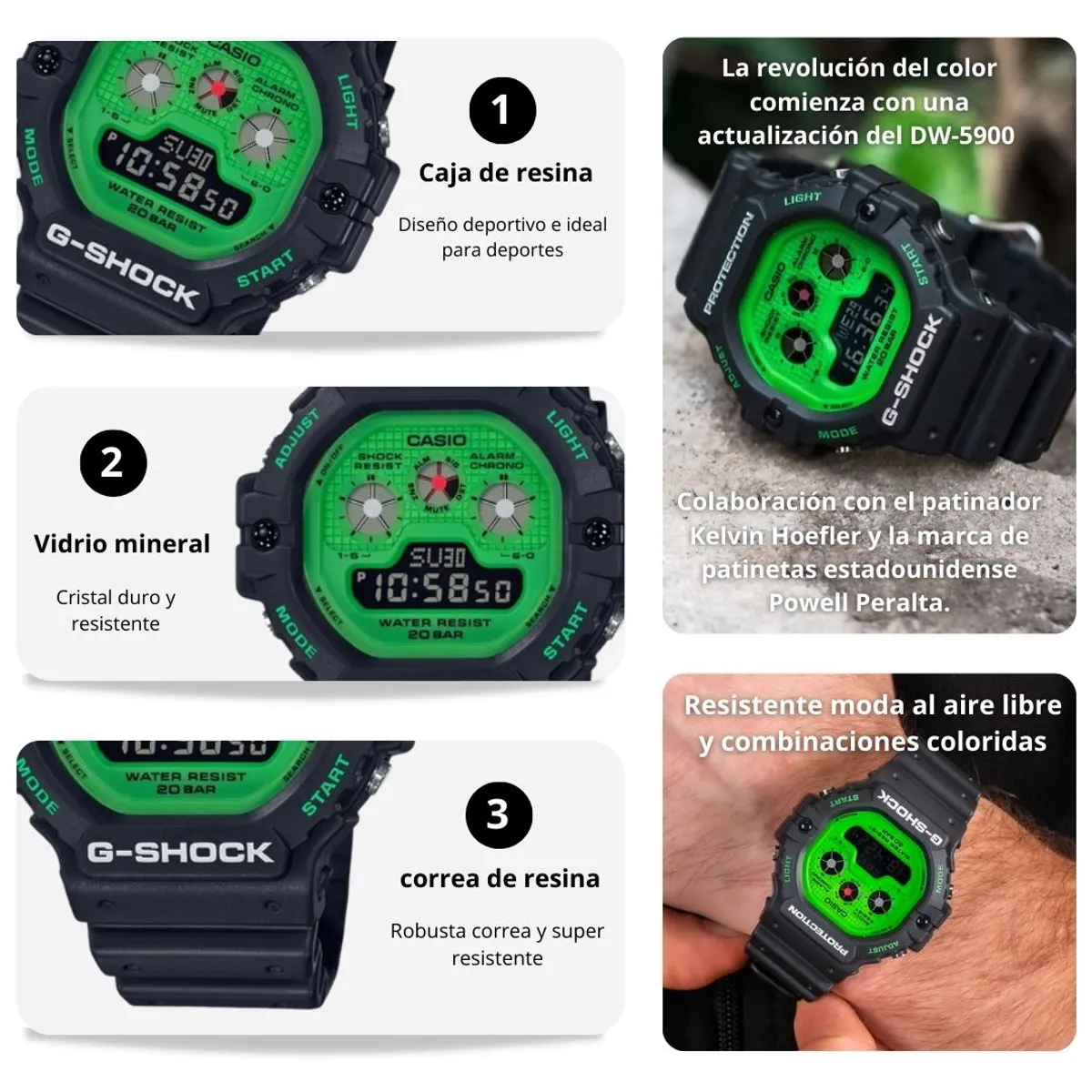 CASIO - Reloj Casio G-SHOCK Modelo DW-5900RS-1DR Deportivo