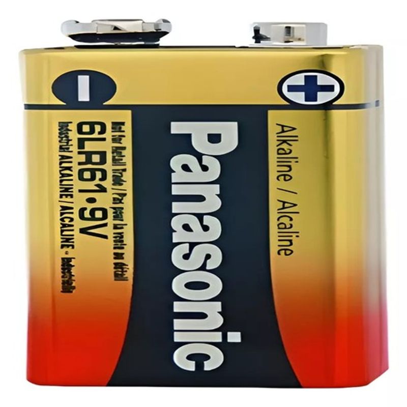 PANASONIC - 1 Batería Pila 9v 6lf22 Panasonic Alcalina No Recargable