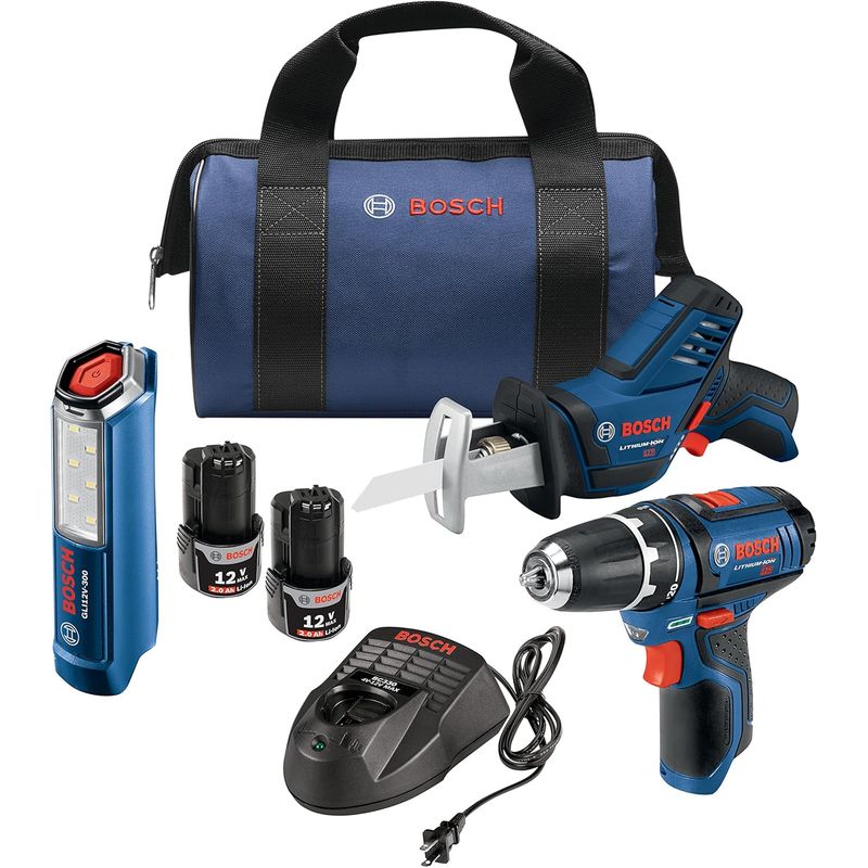BOSCH - Kit Combinado de 3 Herramientas Eléctricas GXL12V-310B22