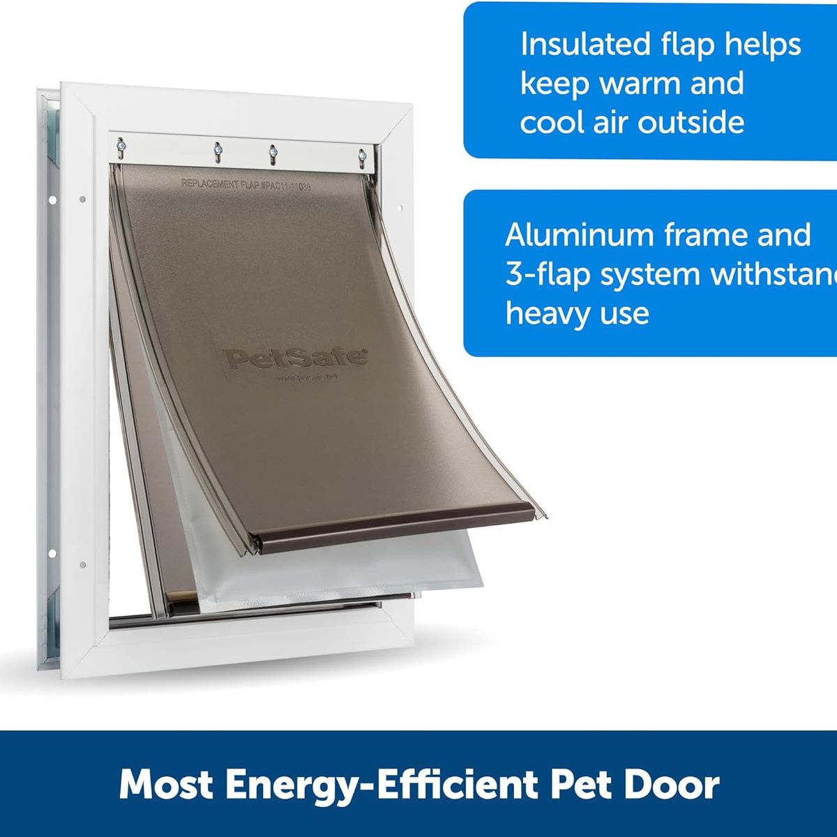 PETSAFE - Puerta de aluminio para mascotas de clima extremo PetSafe
