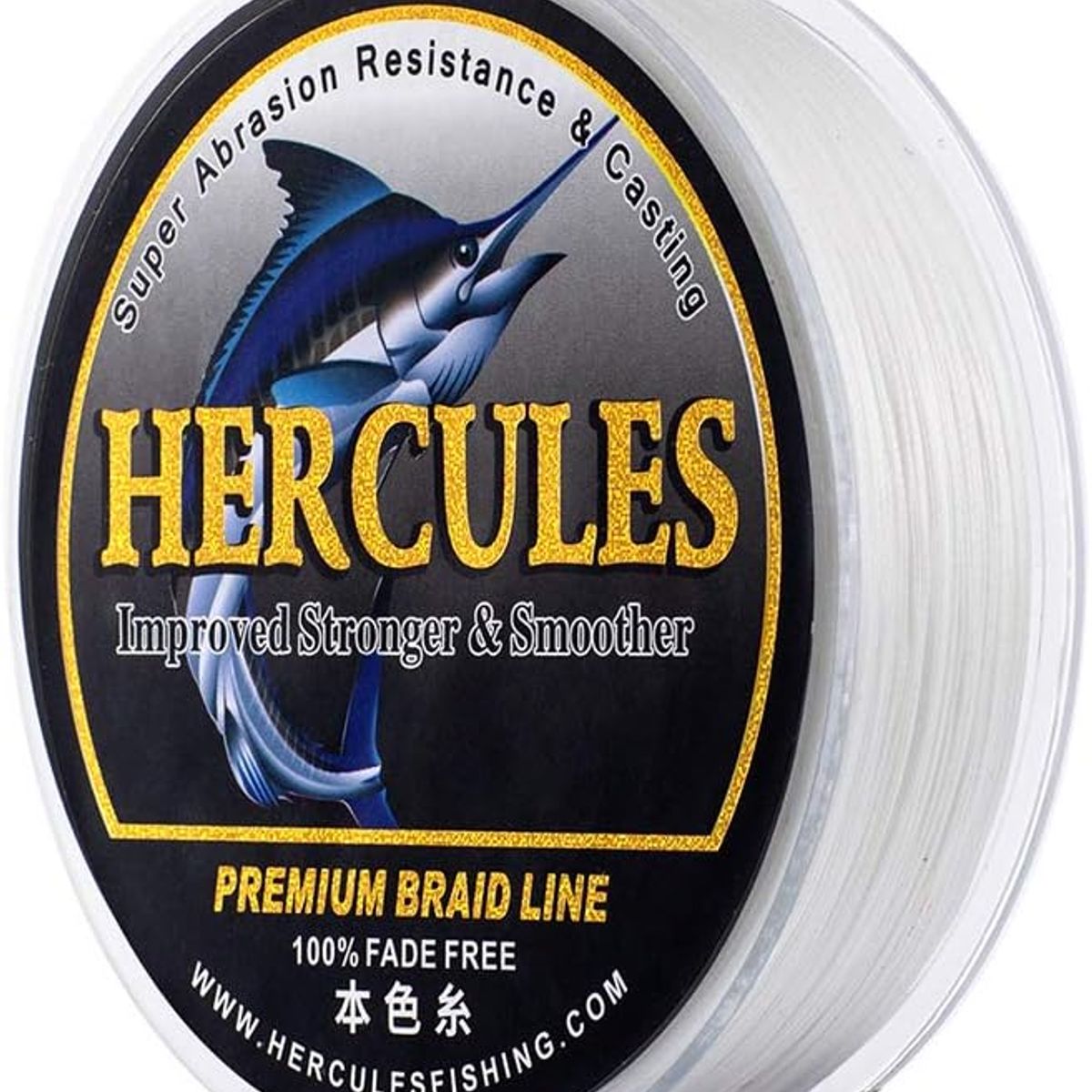 HERCULES - Línea de Pesca Trenzada HERCULES, 10-120lb, 8 Trenzas, PE