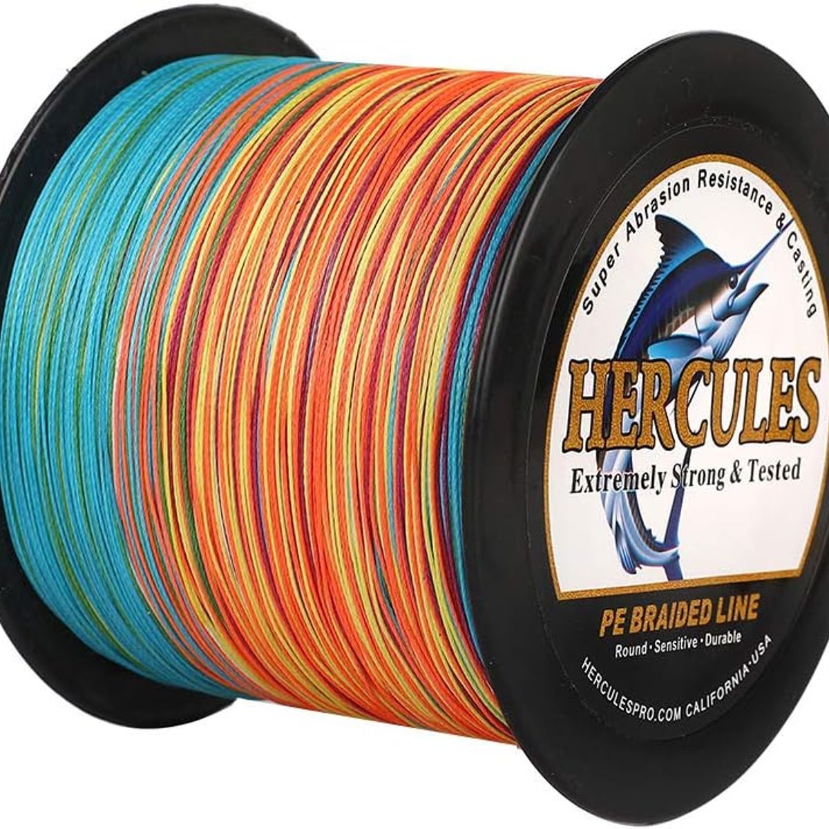 HERCULES - Línea de pesca trenzada HERCULES 4 hebras 6LB-100LB, 1000M