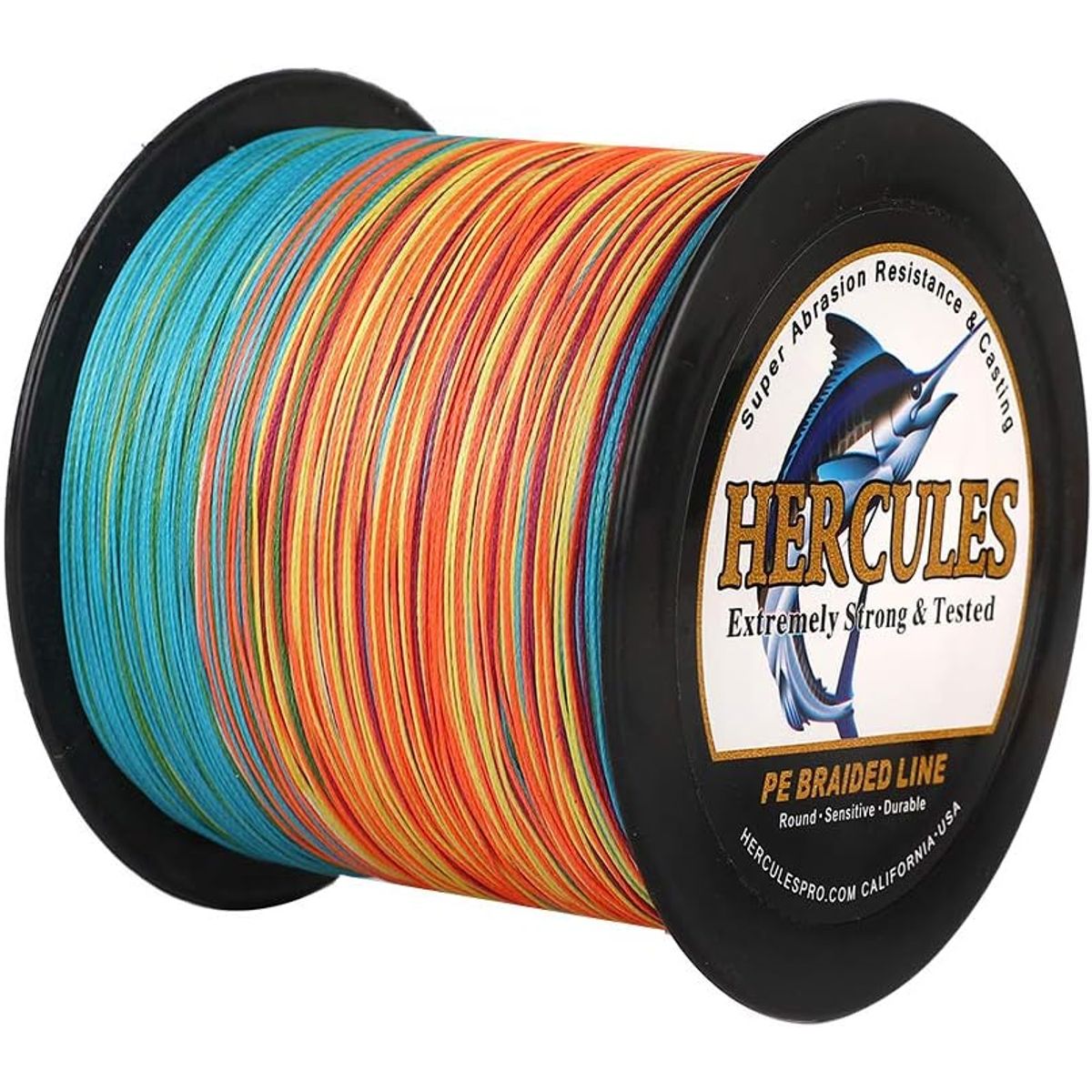 HERCULES - Línea de pesca trenzada HERCULES 4 hebras 6LB-100LB, 1000M