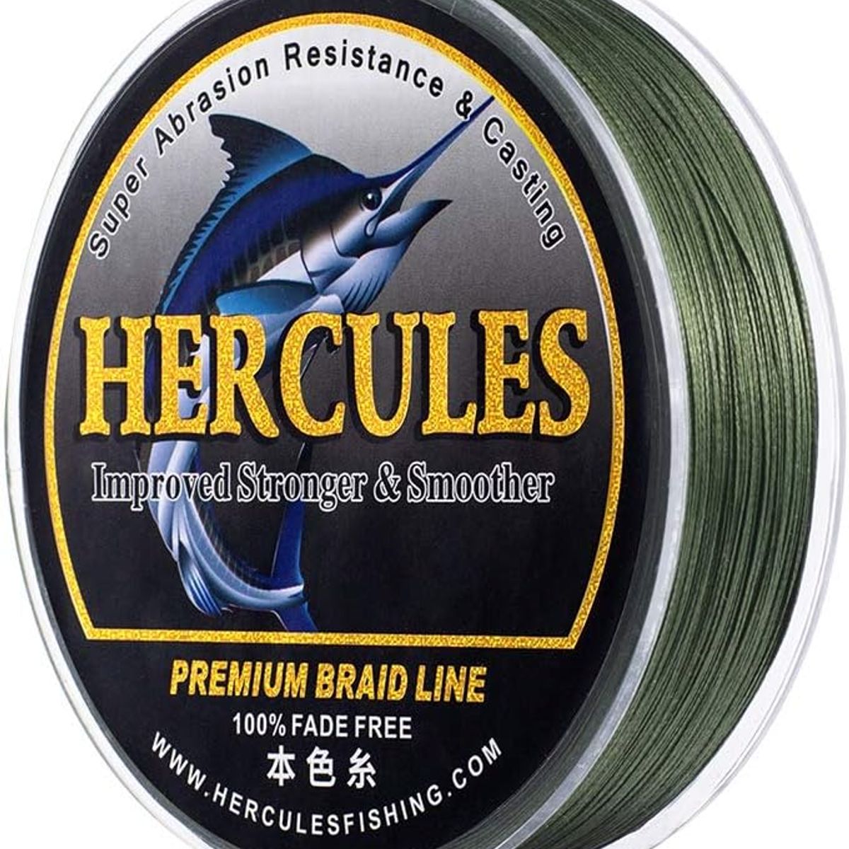 HERCULES - Línea de Pesca Trenzada HERCULES 10lb-120lb, 8 Trenzas, PE