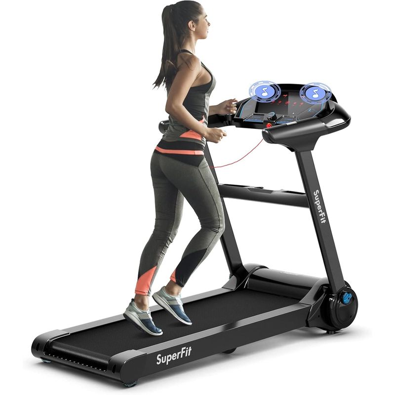 GYMAX - Caminadora Plegable GYMAX Motor 225HP Control por App