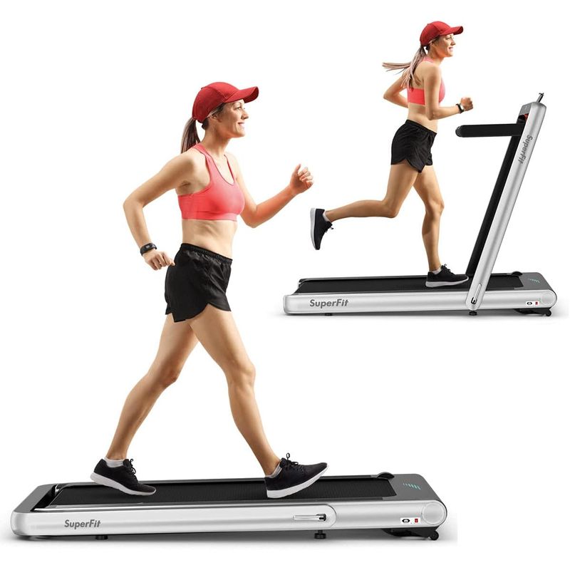 GYMAX - Caminadora Plegable GYMAX 475HP Control APP Modelo 2 en 1