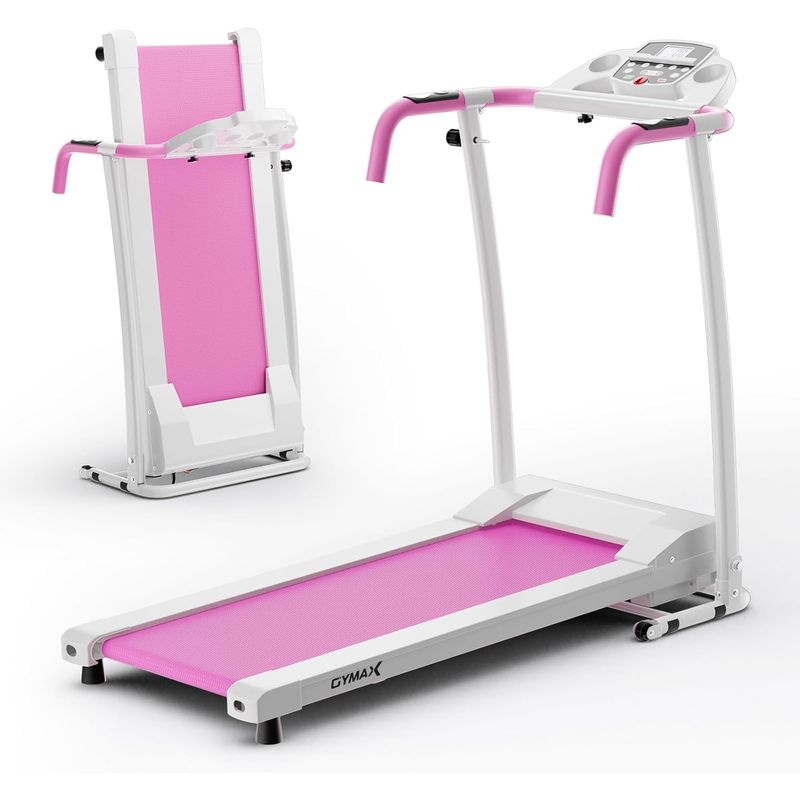 GYMAX - Caminadora Plegable GYMAX 12 Programas Monitor LCD Compacta