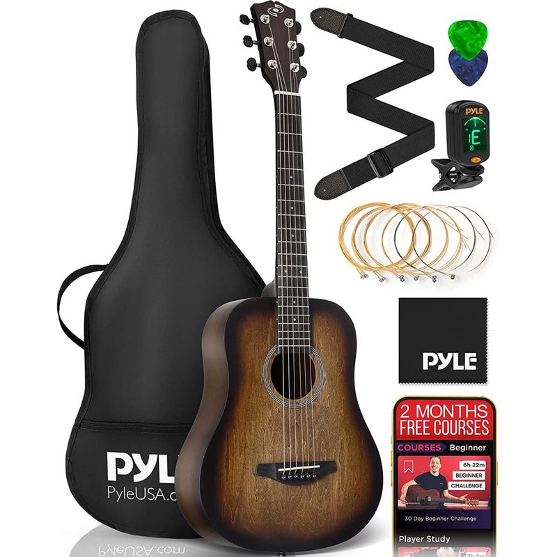 PYLE - Kit de guitarra acústica