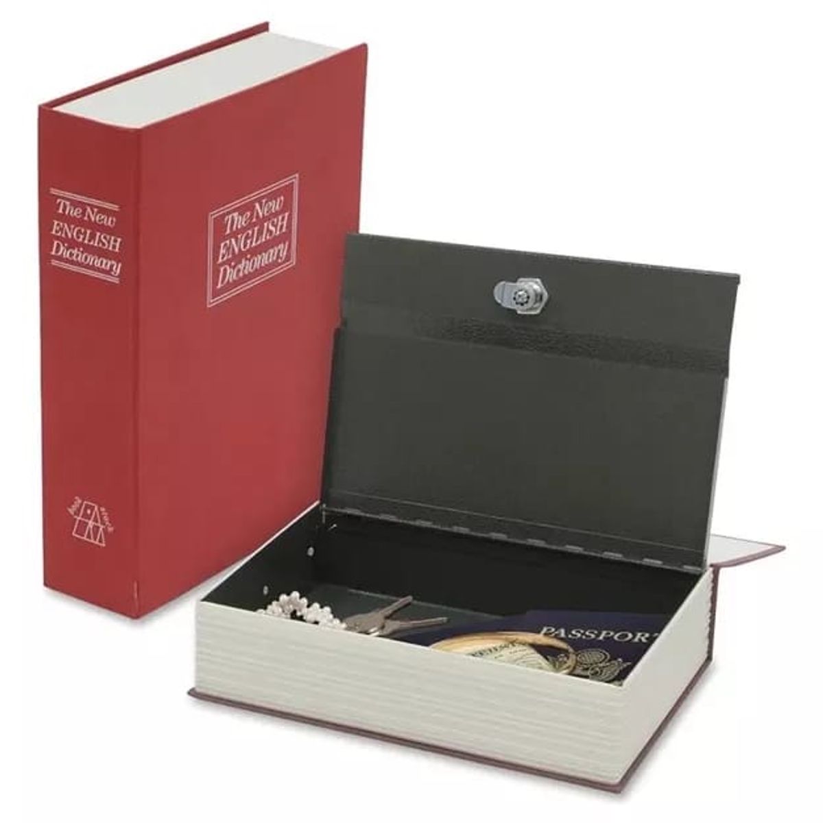 SKY - Caja Fuerte Dinero Llave Forma Libro Camuflado Pequeño
