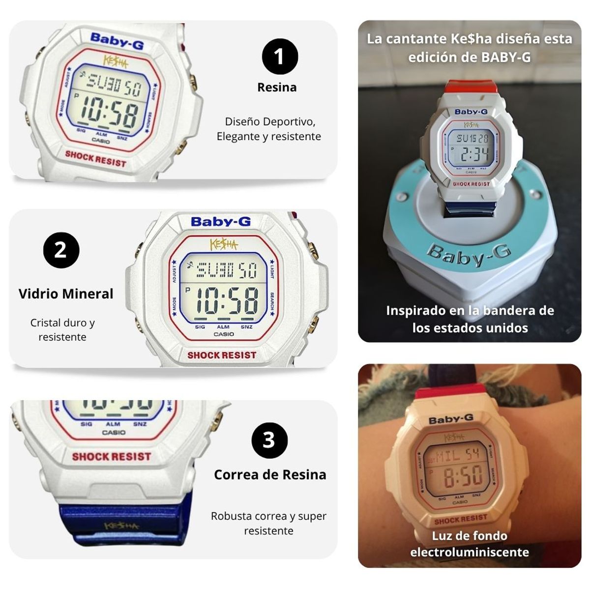 CASIO - Reloj Casio BG-5600KS-7D Edicion Estrella Pop Kesha