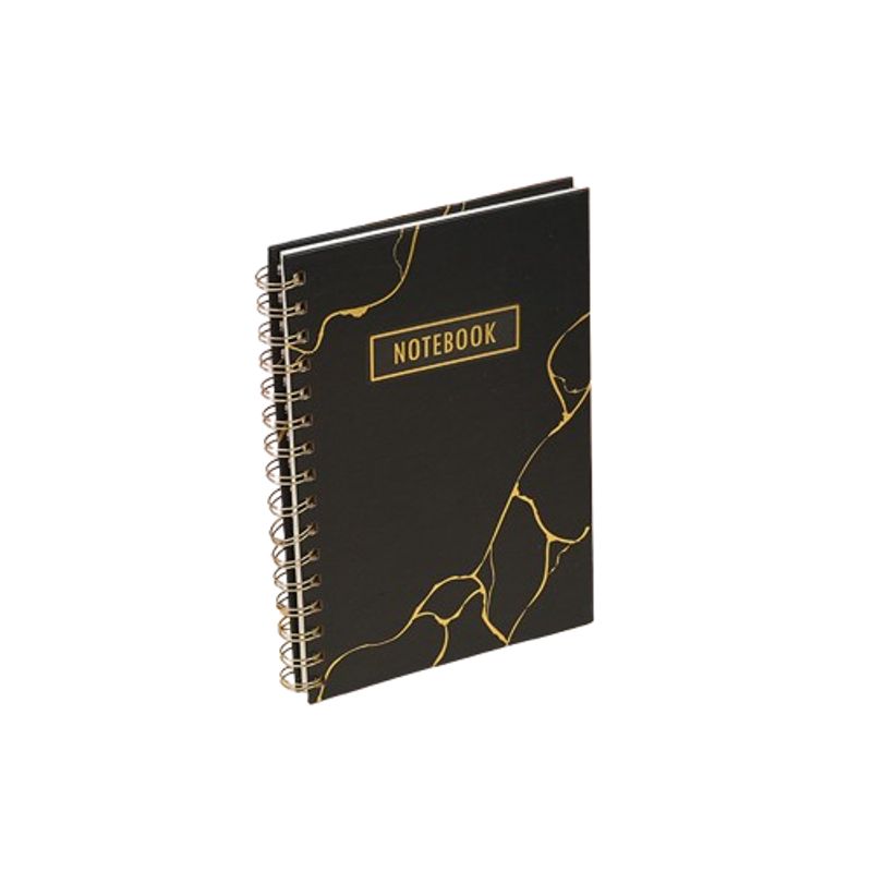 YOYOSO - CUADERNO A5 - PLANEADOR DIARIO - NEGRO & DORADO
