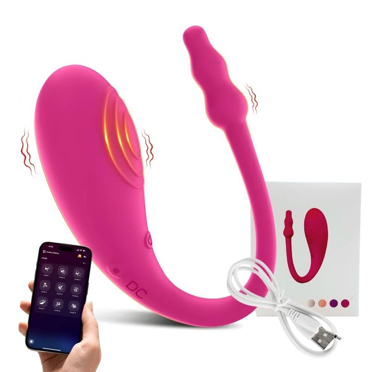 DISTRISEX - Huevo Vibrador Inalámbrico App Larga Distancia Recargable