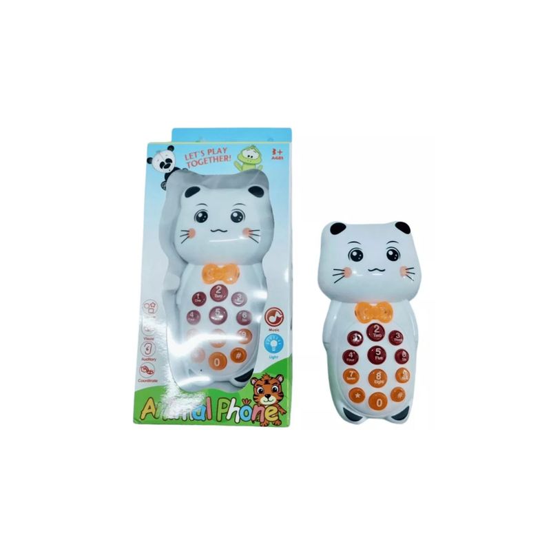 MAZUGI - Celular Vaca Animalitos Juguete Sonidos Juego Gato Bebes